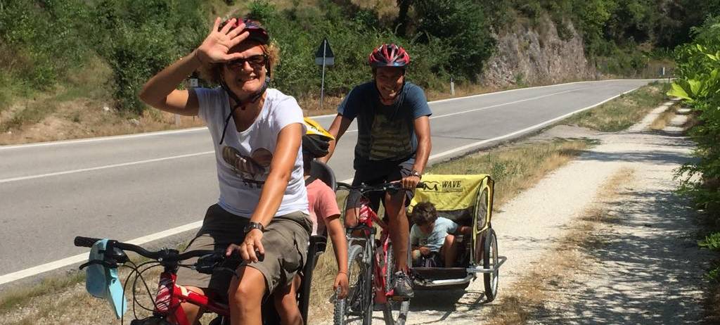 Biking along an old railway with Slow Trips