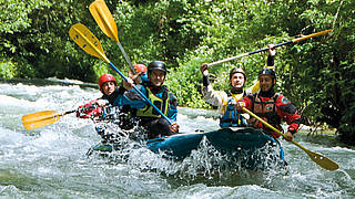 Einen Fluss an Emotionen raften